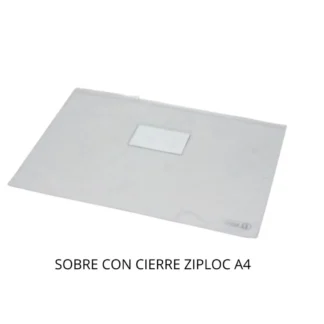 SOBRE PLAST. A4 C/CI-ZIP (x12)
