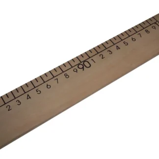REGLA MADERA PIZARRON S/LUSTRAR x1mt