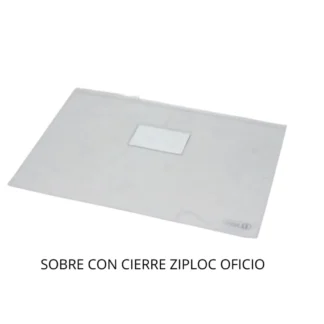 SOBRE PLAST. OF C/CI-ZIP (x12)