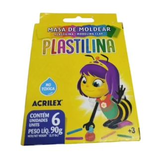 PLASTILINA AX Cjx 6 UNID