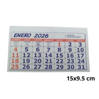 CALENDARIO MENSUAL 5018