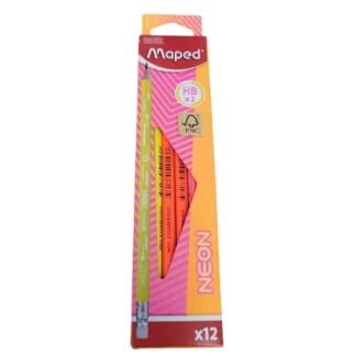 LAPIZ NEGRO MAPED NEON x 12u