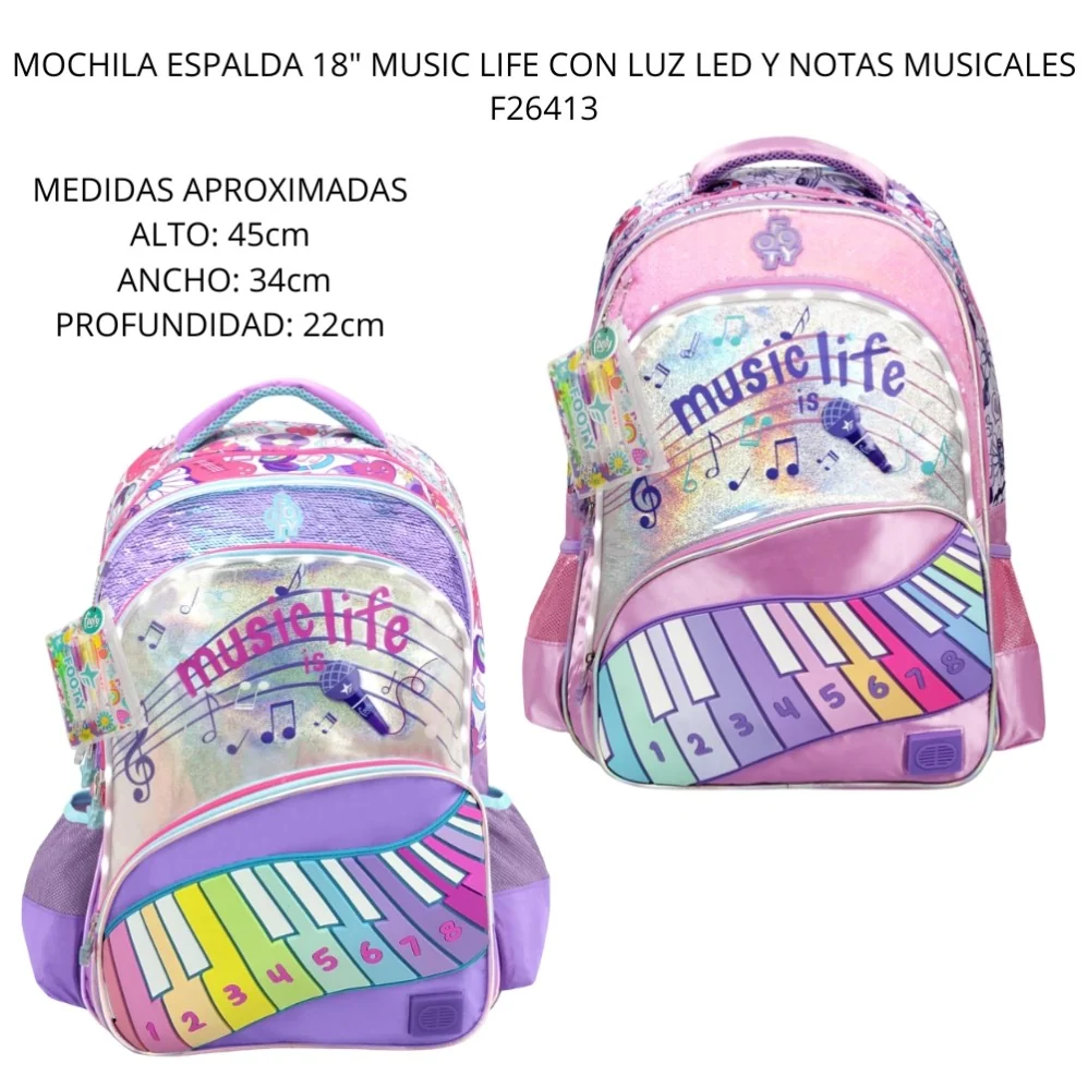 MOCHILA FOOTY 18" ESP F26413