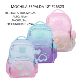 MOCHILA FOOTY 18" ESP F26323