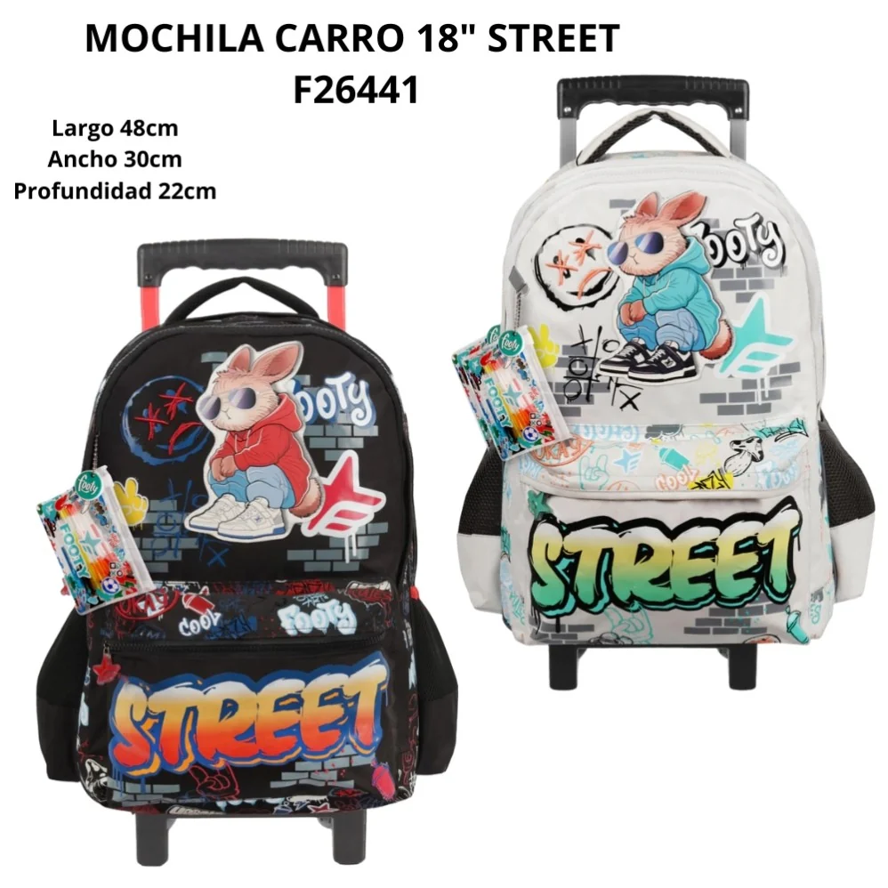 MOCHILA FOOTY 18" CARRO F26441