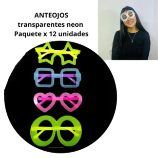 COT ANTEOJO NEON TRANSPARENTE x12u SPL101