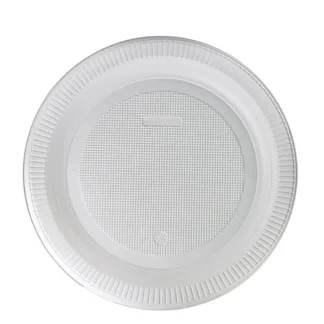 COT PLATO PLASTICO x 10u 18cm BLANCO