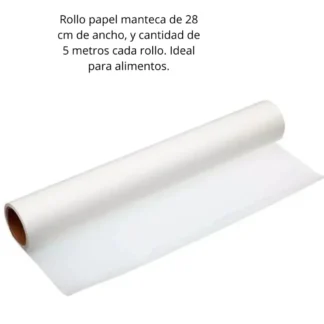 BZ PAPEL MANTECA FAMILIAR 28cm x 5Mts ROLLO