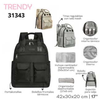 MOCHILA MATERNAL TRENDY 31343