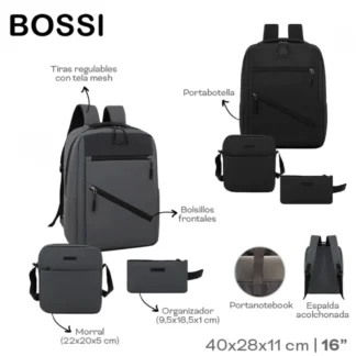 MOCHILA BOSSI SET 30365/30366