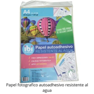 PAPEL FOTOGR INKJET 120grs A4 620287