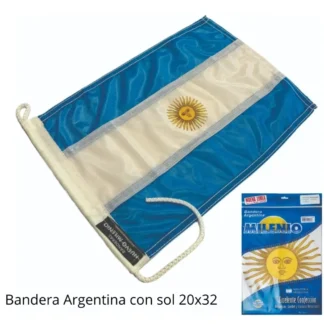 BANDERA ARG C/SOL 20x32