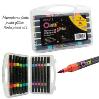 MARC OLAMI GLITTER DOBLE PUNTA x12 MGDP412