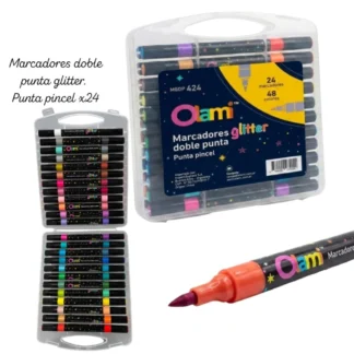 MARC OLAMI GLITTER DOBLE PUNTA x24 MGDP424