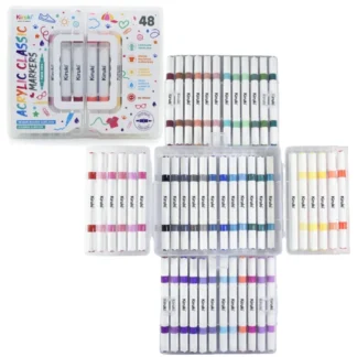 MARCADOR KIRUKI ACRILIC DOBLE PUNTA x48 700020