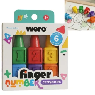 WERO CRAYONES FINGER NUMBER WE4424