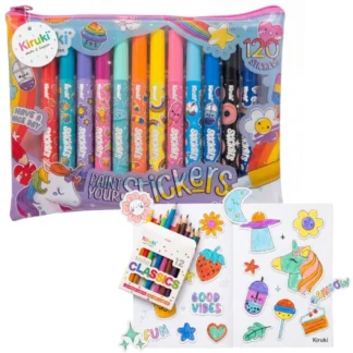 REG SET KIRUKI STATIONERY 300006 STICKERS
