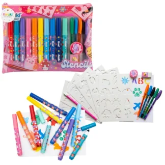 REG SET KIRUKI STATIONERY 300007 STECILS